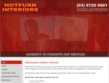 Tablet Screenshot of hotfurninteriors.com.au